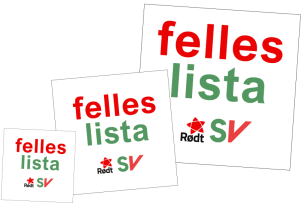 Felleslista Rødt/SV logo