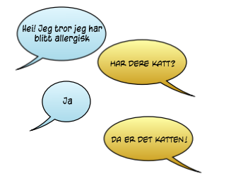 'Jeg tror jeg er allergisk samtale' med legen